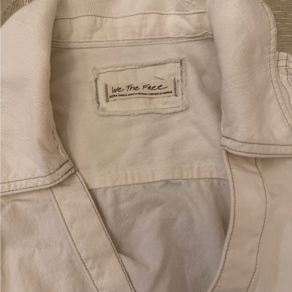 We The Free White/Cream Button-Down Boho Shirt Tunic Martin Oxford XS up to M - Picture 3 of 15